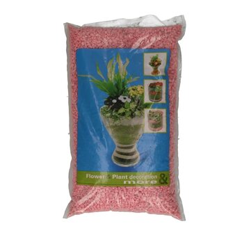 4A Gravel | Kleur: Pink | Diameter 2 - 3 millimetre | Inhoud zak 5 kilo | Per zak