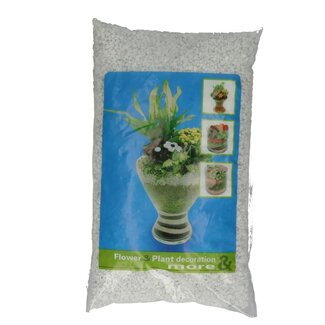 4A Gravel | Colour: Natural White | Diameter 2 - 3 millimetre | Bag content 5 kilo | Per bag