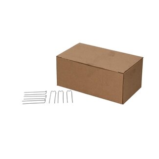 4A Steekkrammen | Kleur: Grijs | Breedte 10 millimeter | Lengte 50 millimeter | Gewicht 1 kilo | Per doos