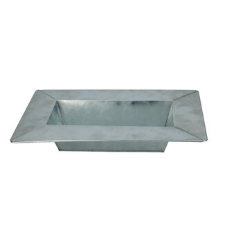 4A Zinken Schaal Bloempot Plantenpot | Kleur: Zilverkleurig | Diameter 31 - 20 centimeter | Hoogte 5 centimeter | Per 10 schalen
