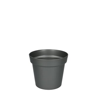 4A Pot de fleurs en plastique Pot de plante | Couleur: Gris | Diamètre 14 centimeter | Hauteur 12 centimeter | Par pot de fleurs
