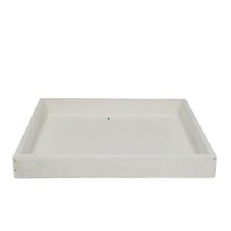 4A Wooden Tray | Colour: Natural White | Diameter 30 centimeter | Height 3.5 centimeter | Per 4 trays