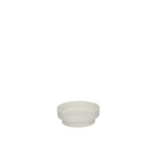 4A Kunststof Schaal "Junior" | Kleur: Natuurlijk Wit | Diameter 10 centimeter | Hoogte 4 centimeter | Per 25 schalen