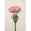 Parkiet Tulp Kunstbloem | Kleur: Roze | Lengte ± 65 centimeter | 5 stelen per bos | Per bos