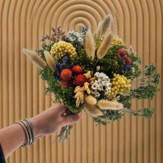 MyFlowers Trockenblumenstrauß Fantasy Natural | Länge ± 35 Zentimeter | Mit natürlichen Trockenblumen