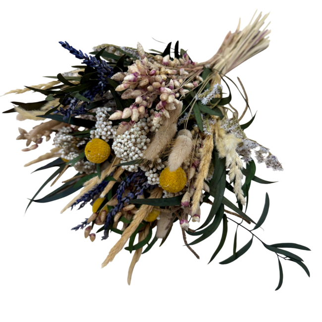 Boeket droogbloemen "Natural Summer" | Lengte ± 35 centimeter | Met zomers gekleurde droogbloemen