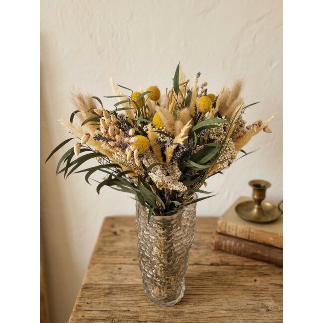 Boeket droogbloemen "Natural Summer" | Lengte ± 35 centimeter | Met zomers gekleurde droogbloemen
