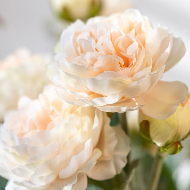 Bouquet of Ranunculus Artificial Flowers | Colour: Salmon | Length: 50 centimetres | Per 5 flowers
