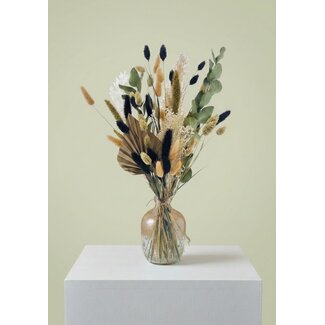 MyFlowers Boeket Droogbloemen "Cute Natural" | Kleur: Gemengde Kleuren | Lengte ± 50 centimeter | Per boeket
