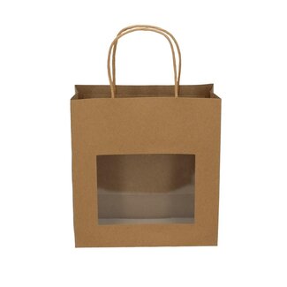 4A Tasses cadeau avec fenêtre | Couleur: Marron | Longueur 8 centimeter | Largeur 18 centimeter | Hauteur 19 centimeter | Par 12 tasses