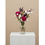 Boeket droogbloemen "Rosewood Pink" | Lengte ± 50 centimeter | Met donkerroze kunstrozen