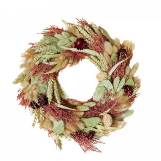 4A Rosewood Wreath | Colour: Mixed Colours | Diameter 35 centimeter | Per wreath