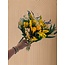 Boeket droogbloemen "Fantasy Giallo" | Lengte ± 35 centimeter | Met gele en groene droogbloemen