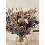 Boeket droogbloemen "Secret Pink" | Lengte ± 60 centimeter | Met naturelle, roze en paarse droogbloemen