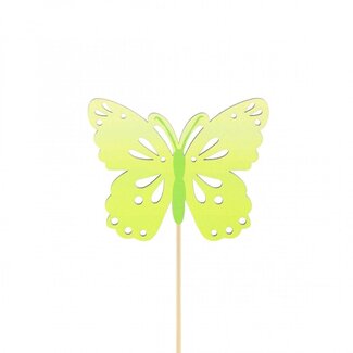 4A Butterfly Zazou Stake | Colour: Green | Diameter 4 centimeter | Length stake ± 10 centimeter | Per 25 stakes