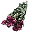 Gedroogde Rozen | Kleur: Fuchsia | Lengte ± 50 centimeter | 10 stelen per bos | Per bos