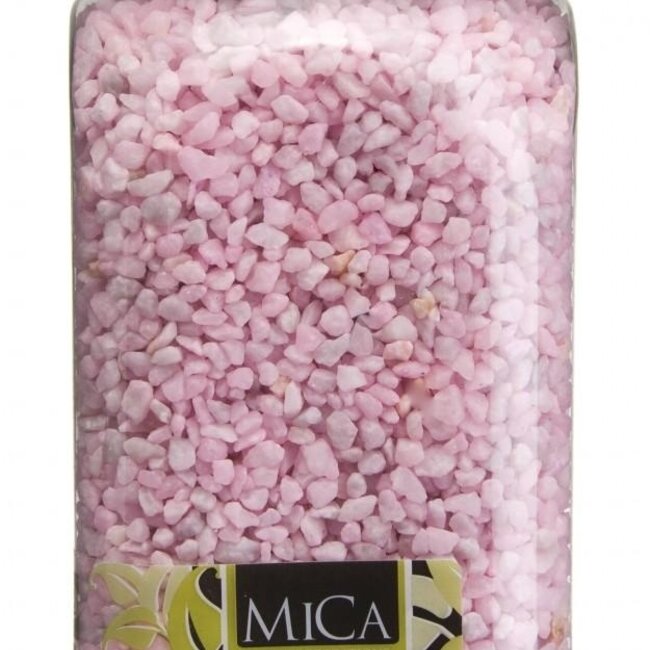Grind | Kleur: Lichtroze | Diameter 2 - 4 millimeter | Inhoud 1 kilo | Per pot