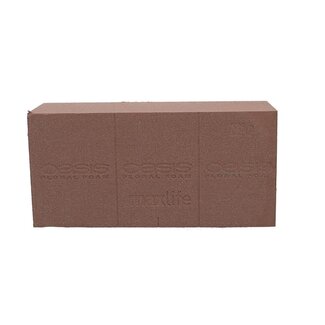 4A Oasis Bio Floral Brick | Colour: Brown | Length 23 centimeter | Width 11 centimeter | Height 8 centimeter | Per 20 blocks