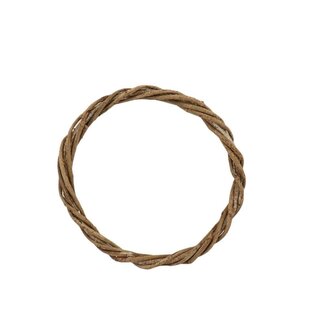 4A Getrocknete Gedrehte Zweig Ring Trocken-Dekoration | Farbe: Braun | Durchmesser 25 centimeter | Höhe 2 centimeter | Pro Ring