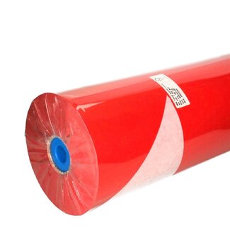 4A Papier auf Rolle | Farbe: Rot Weiß | Breite 50 centimeter | 50 gram/m2 | Gewicht 10 kilo | Pro Rolle