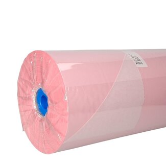 4A Papier op rol | Kleur: Lichtroze Wit | Breedte 60 centimeter | 50 gram/m2 | Gewicht 12 kilo | Per rol