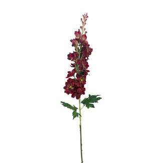 Arti Flora Pied-d'alouette Fleur artificielle | Couleur: Rouge | Fleurs artificielles Delphinium | Longueur ± 70 centimeter | Par pièce