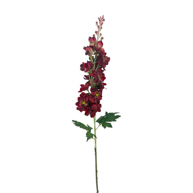 Ridderspoor Kunstbloem | Kleur: Rood | Delphinium kunstbloemen | Lengte ± 70 centimeter | Per kunstbloem