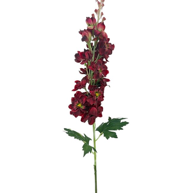 Ridderspoor Kunstbloem | Kleur: Rood | Delphinium kunstbloemen | Lengte ± 70 centimeter | Per stuk
