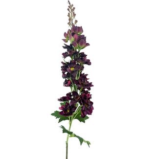 Arti Flora Rittersporn Kunstblume | Farbe: Bordeauxrot | Delphinium Kunstblumen | Länge ± 70 centimeter | Pro Stück