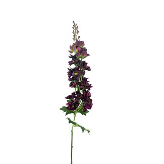 Arti Flora Delphinium artificial flower | Colour: Bordeaux red | Delphinium artificial flowers | Length ± 70 centimetre | Per piece