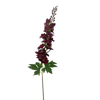 Arti Flora Rittersporn Kunstblume | Farbe: Dunkelviolett | Delphinium Kunstblumen | Länge ± 70 centimeter | Per Stück