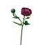 Pioenroos Kunstbloem | Kleur: Fuchsia | Lengte ± 55 centimeter | 2 bloemkoppen per steel | Per kunstbloem