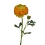Ranonkel Kunstbloem | Kleur: Geeloranje | Ranunculus kunstbloemen | Lengte ± 45 centimeter | 2 bloemkoppen per steel | Per kunstbloem