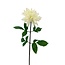 Dahlia Kunstbloem | Kleur: Natuurlijk Wit | Lengte ± 70 centimeter | Per kunstbloem