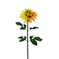 Dahlia Kunstbloem | Kleur: Geel | Lengte ± 70 centimeter | Per kunstbloem