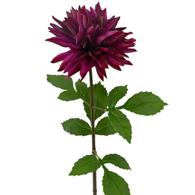 Dahlia Kunstbloem | Kleur: Fuchsia | Lengte ± 70 centimeter | Per stuk