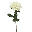 Roos Kunstbloem | Kleur: Natuurlijk Wit | Rozen kunstbloemen | Lengte ± 70 centimeter | Per stuk