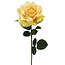 Roos Kunstbloem | Kleur: Geel | Rozen kunstbloemen | Lengte ± 70 centimeter | Per stuk