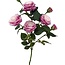 Mini Roos Kunstbloem | Kleur: Roze | Rozen kunstbloemen | Lengte ± 70 centimeter | Per stuk
