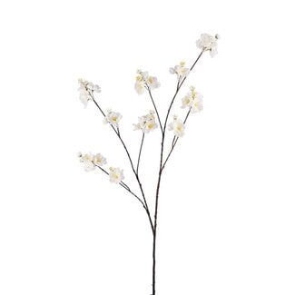 Arti Flora Kersenbloesem Kunstbloem | Kleur: Natuurlijk Wit | Lengte ± 115 centimeter | Per kunstbloem