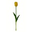 Tulp Kunstbloem | Kleur: Geel | Tulipa kunstbloemen | Lengte ± 45 centimeter | Per stuk