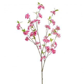 4A Fleur de cerisier Fleur artificielle | Couleur: Fuchsia | Fleur de cerisier | Longueur ± 120 centimeter | Par 2 fleurs artificielles