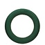 Steekschuim Basic Krans op houten ondergrond | Kleur: Groen | Diameter 55 centimeter | Per 2 kransen