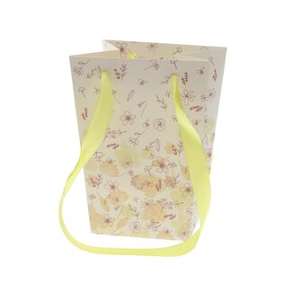 4A Tassen “Country Romance” | Kleur: Geel | Lengte 15 centimeter | Breedte 11 centimeter | Hoogte 20 centimeter | Per 10 tassen