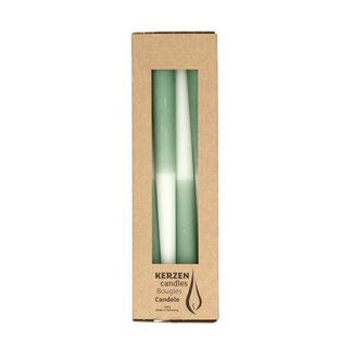 4A Kaars Dip Dye | Kleur: Mintgroen | Diameter 2.3 centimeter | Lengte 25 centimeter | Per 4 kaarsen