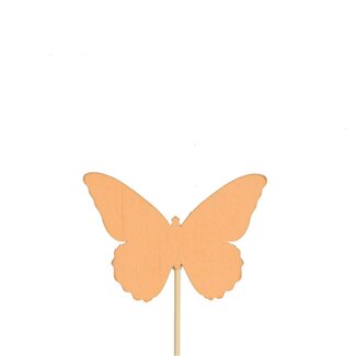 4A Butterfly Ivy Stem Pick | Colour: Orange | Diameter 6 centimetre | Length stem pick ± 12 centimetre | Per 24 stem picks