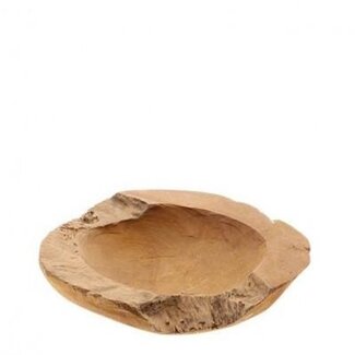 4A Coupe en bois Teck | Couleur: Marron | Diamètre 30 centimeter | Par coupe