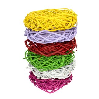 4A Krans van Cornus takken | Kleur: Gemengde Kleuren | Diameter 30 centimeter | Per 6 kransen
