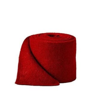 4A Felt Ribbon | Colour: Red | Width 150 millimeter | Length 5 meter | Per roll