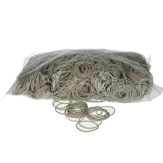 4A Elastic bands | Colour: Natural White | Diameter 40 millimeter | Thickness 1.5 millimeter | Per kilo